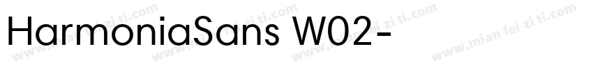 HarmoniaSans W02字体转换